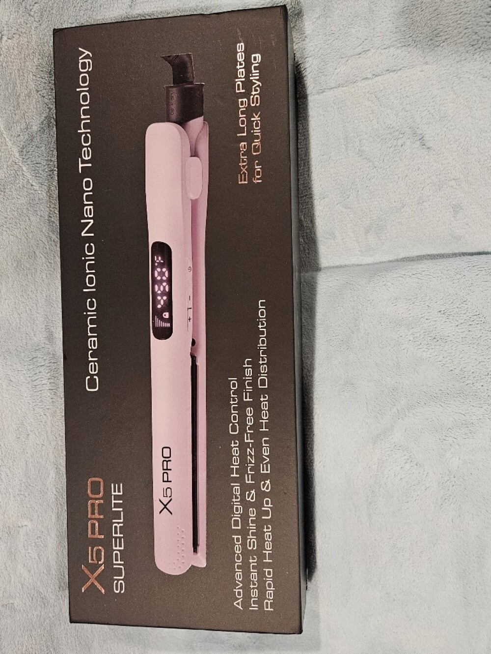 NEW in Box X5 Pro Superlite Ceramic Ionic Nano Flat Iron - Picture 4 of 4